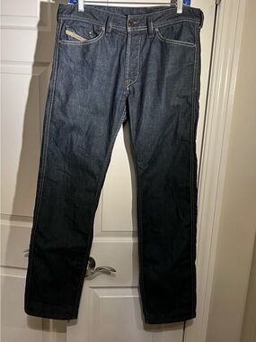 Diesel Straight Jeans in Dark Indigo